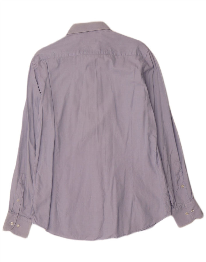 Koszula męska Massimo Dutti Slim Fit, rozmiar 41 16, duża niebieska