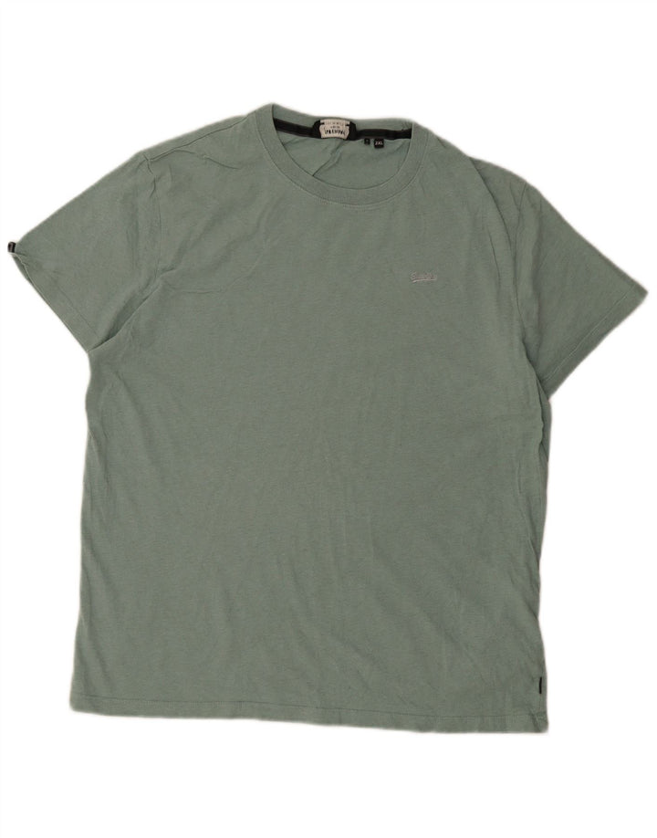 T-shirt męski Superdry 2XL, zielony, bawełniany
