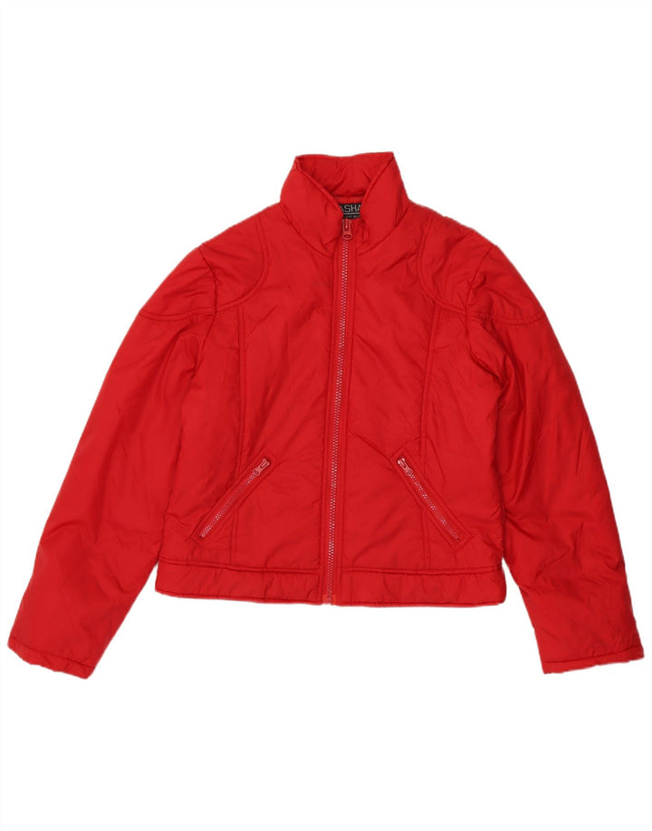 Damska kurtka Sasha Crop Padded Jacket UK 14, średni czerwony poliamid