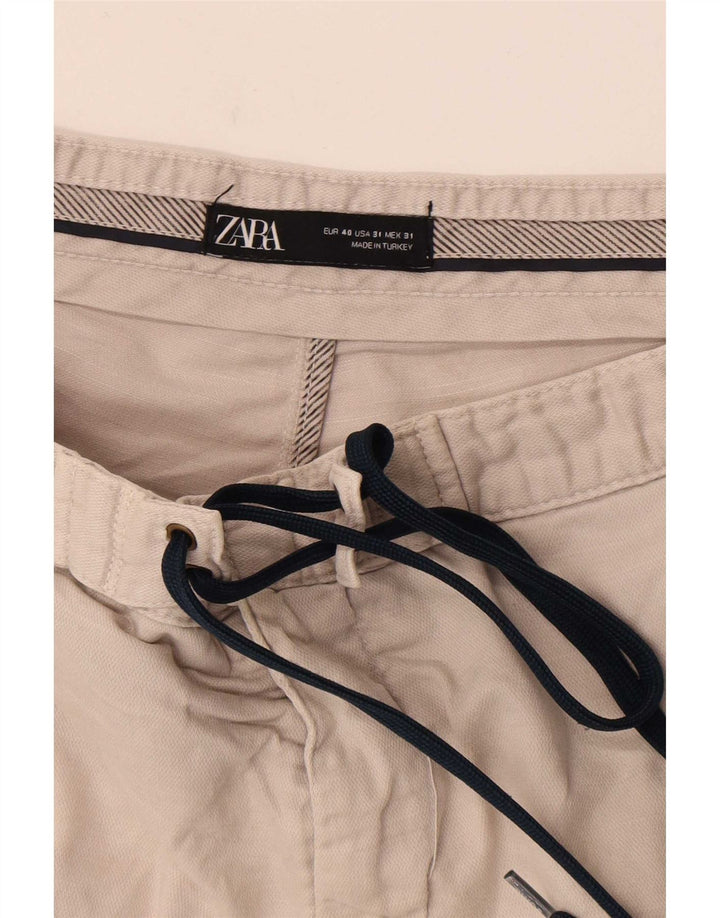 Damskie spodenki chino Zara EU 40 Medium W31 beżowe
