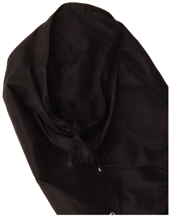 Vintage damska prosta spódnica z wysokim stanem W28 średnia czerń