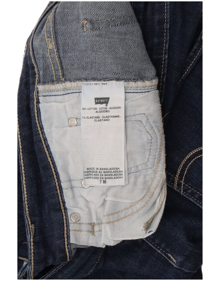 Damskie jeansy Levi's 518 Super Low Bootcut US 7 Medium W30 L30 Granatowe