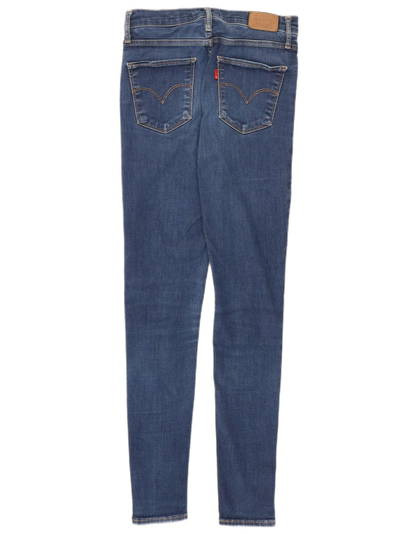 Damskie jeansy Levi's 720 z wysokim stanem, bardzo obcisłe W27 L30, granatowa bawełna