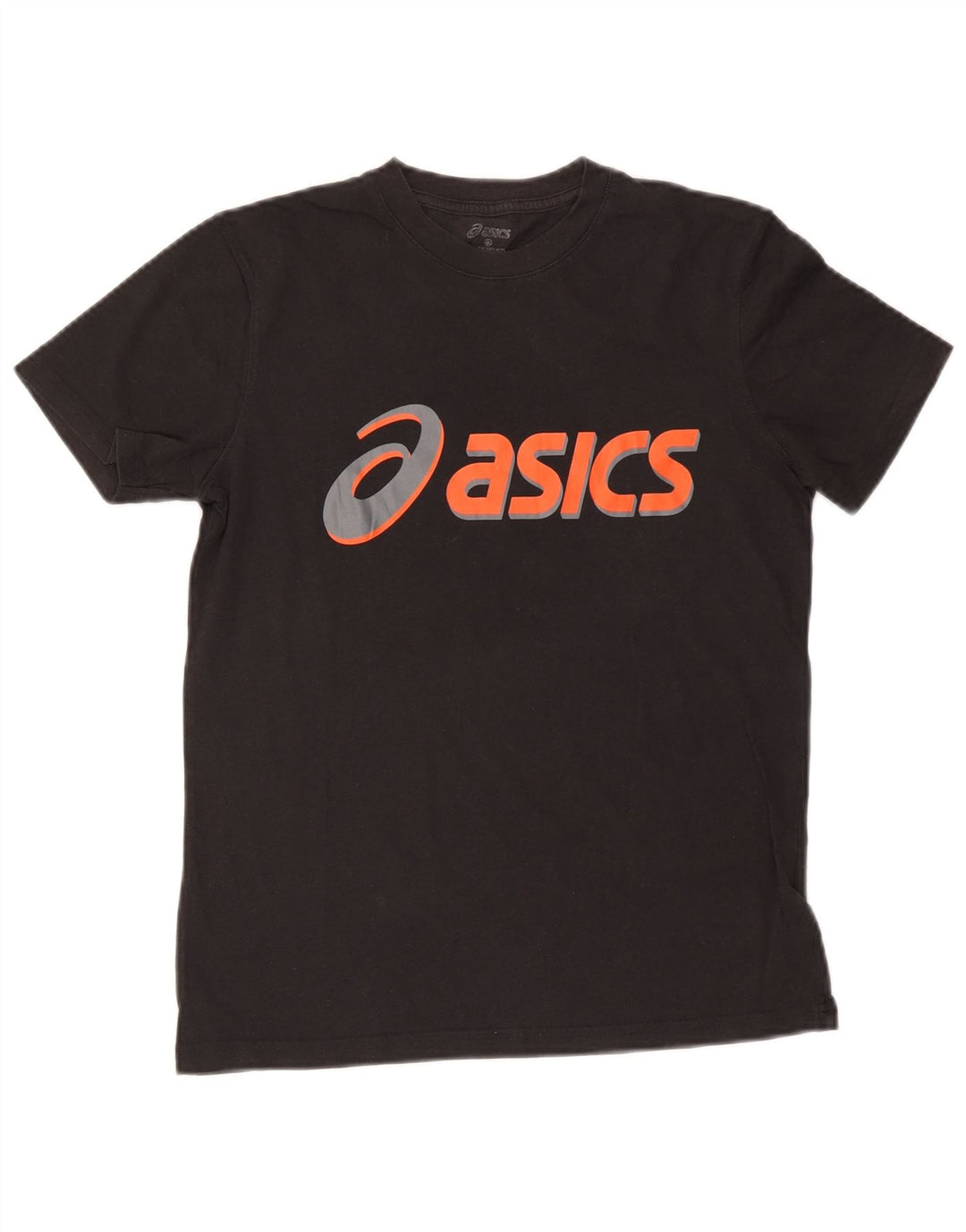 Chłopięcy T-shirt z grafiką ASICS, 13-14 lat, mały, czarny, bawełniany