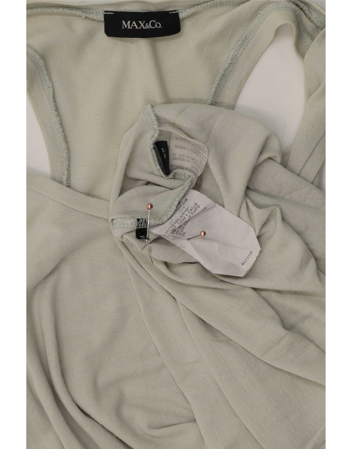 Top damski pod kamizelkę Max & Co. UK 12, średnioszara wiskoza
