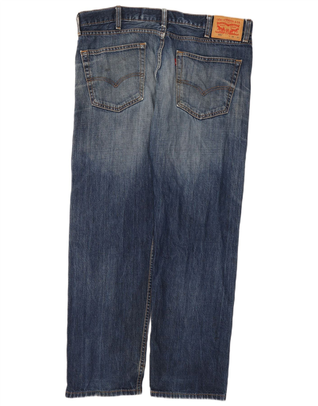Męskie jeansy Levi's 505 Straight W38 L30 Niebieskie bawełniane