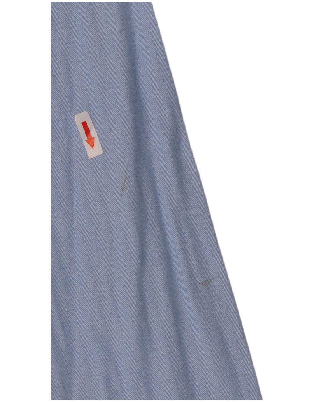 Crew Clothing Męska koszula slim fit, duża, niebieska, bawełniana w jodełkę