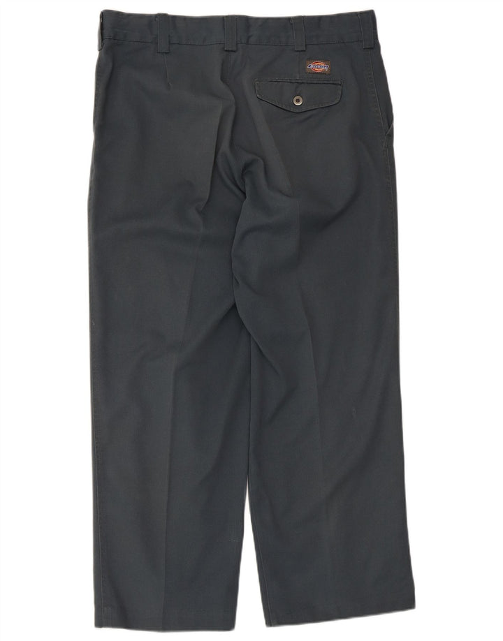 Męskie proste spodnie garniturowe Dickies W36 L26 Szary poliester