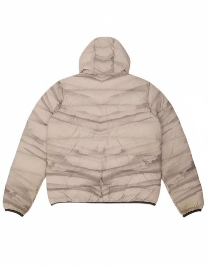 Damska ocieplana kurtka z kapturem Jack Wolfskin UK 18 XL, szary, poliestrowy krawat