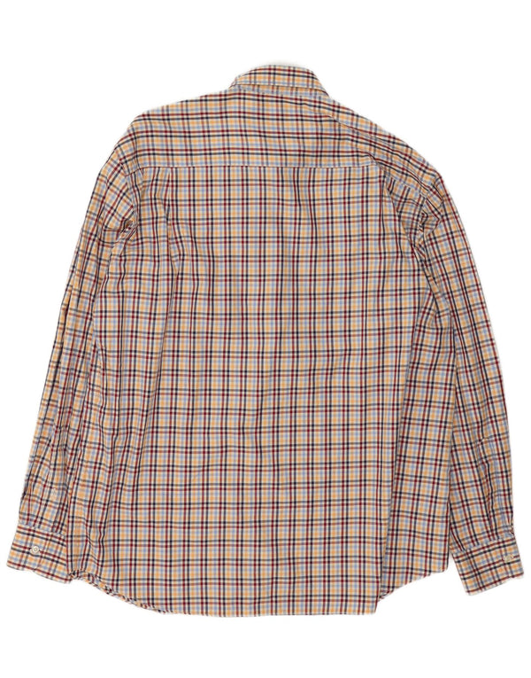 Męska koszula flanelowa Paul & Shark, rozmiar 43 XL, wielobarwna, bawełniana krata
