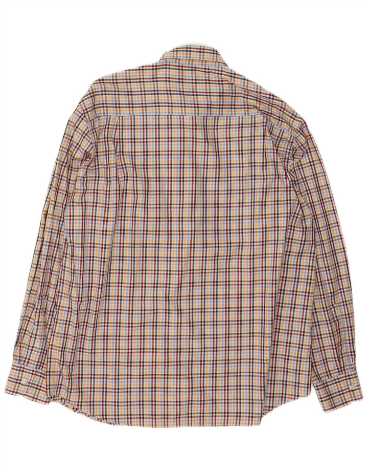 Męska koszula flanelowa Paul & Shark, rozmiar 43 XL, wielobarwna, bawełniana krata