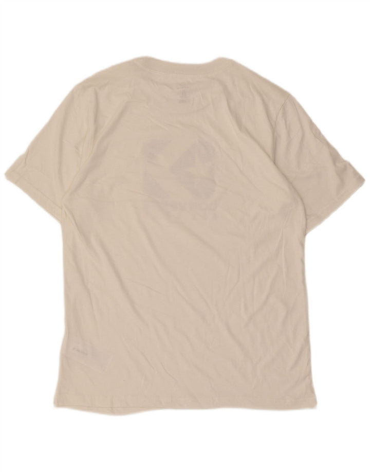 Converse Męski T-shirt z grafiką, mały, biały, bawełniany