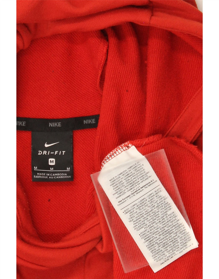 Męska bluza z kapturem Nike Dri Fit Graphic, średni pomarańczowy poliester