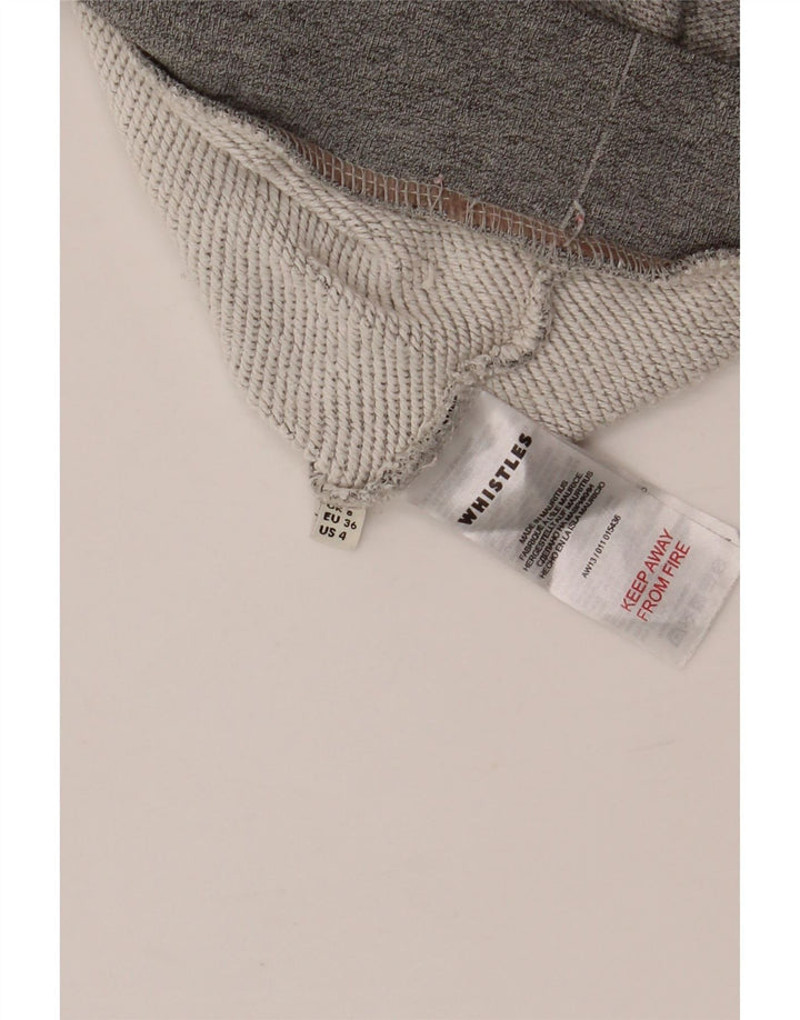 WHISTLES Damska bluza oversize z grafiką UK 8 Small Grey