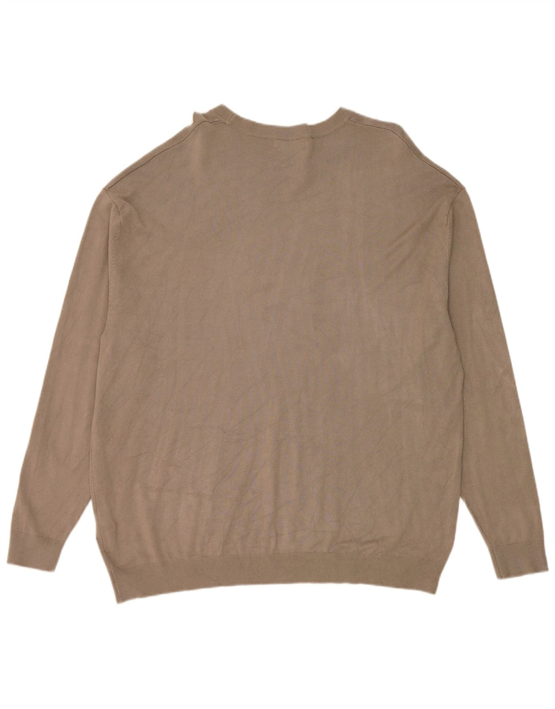 Męski sweter z okrągłym dekoltem Zara XL, szara wiskoza