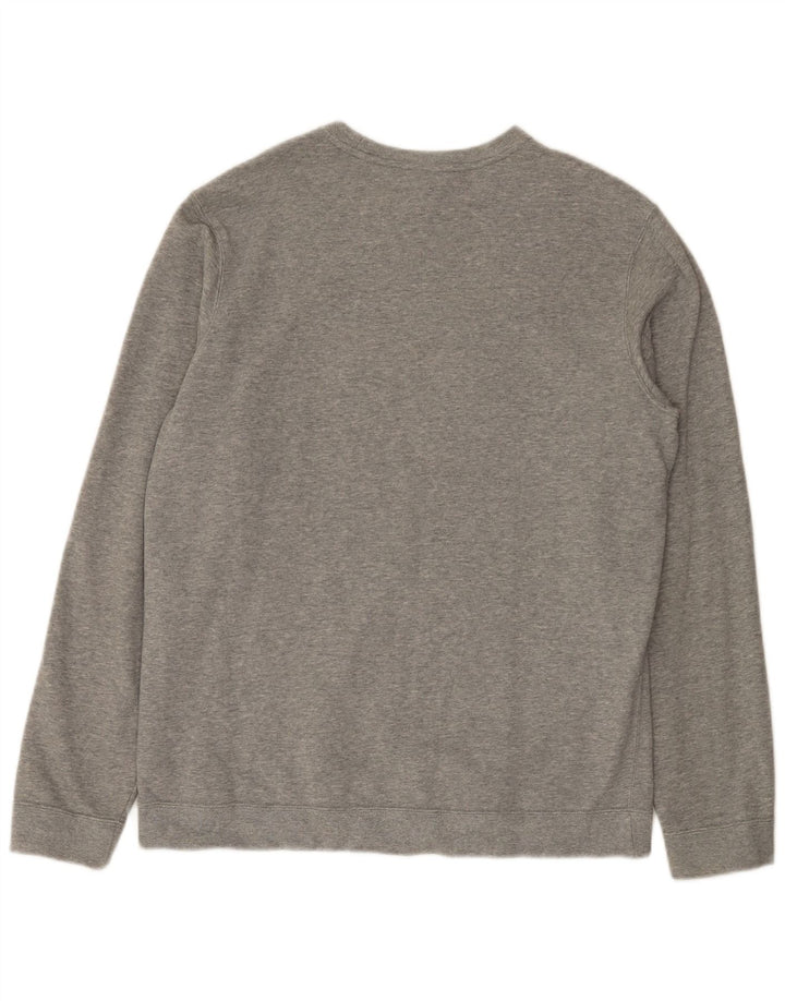 Męska bluza z grafiką Nike, duża, szara, nakrapiana bawełna