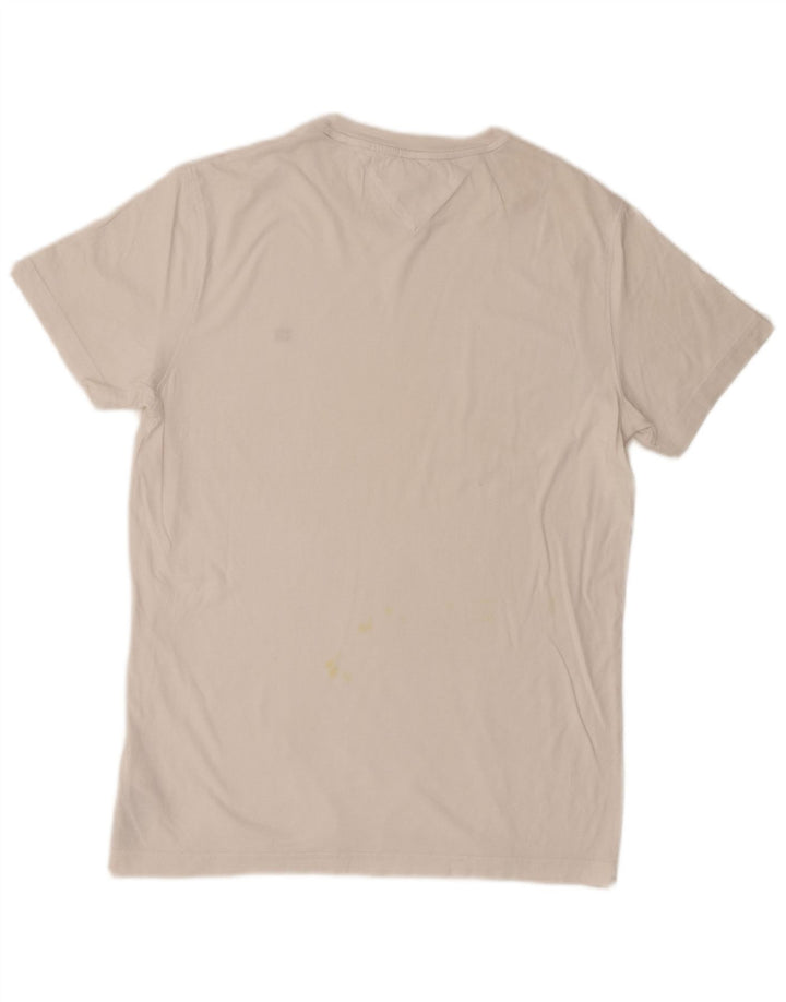 T-shirt męski Tommy Hilfiger Top, średni, biały, bawełniany