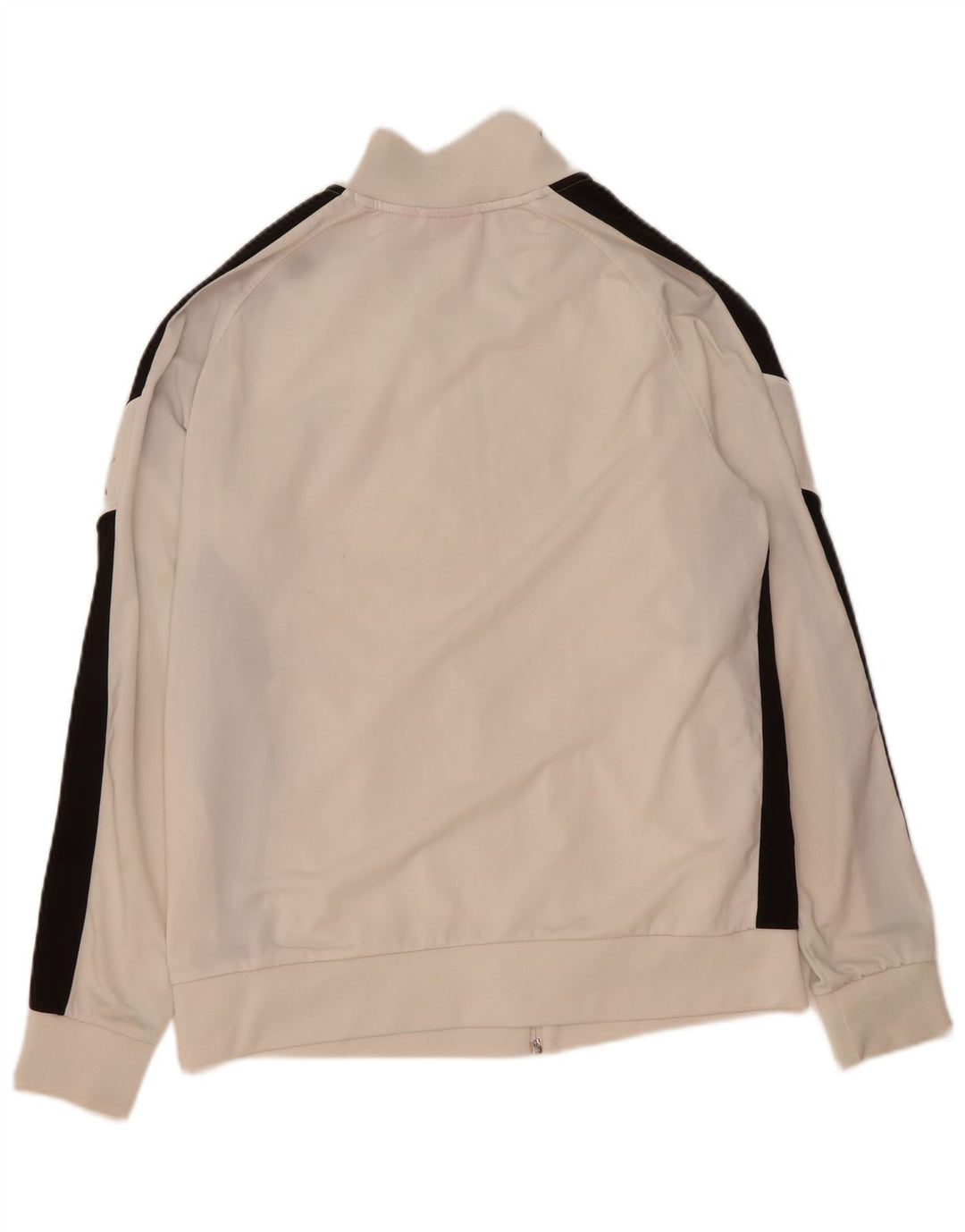 PUMA Mens Graphic Tracksuit Top Jacket Medium White Colourblock Polyester