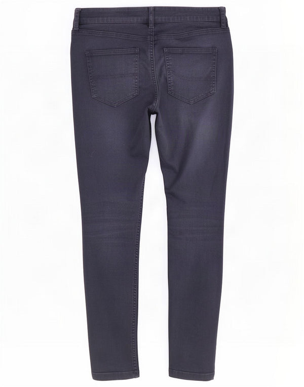 Fat Face Womens Skinny Casual Trousers UK 10 Small W28 L27 Navy Blue Cotton