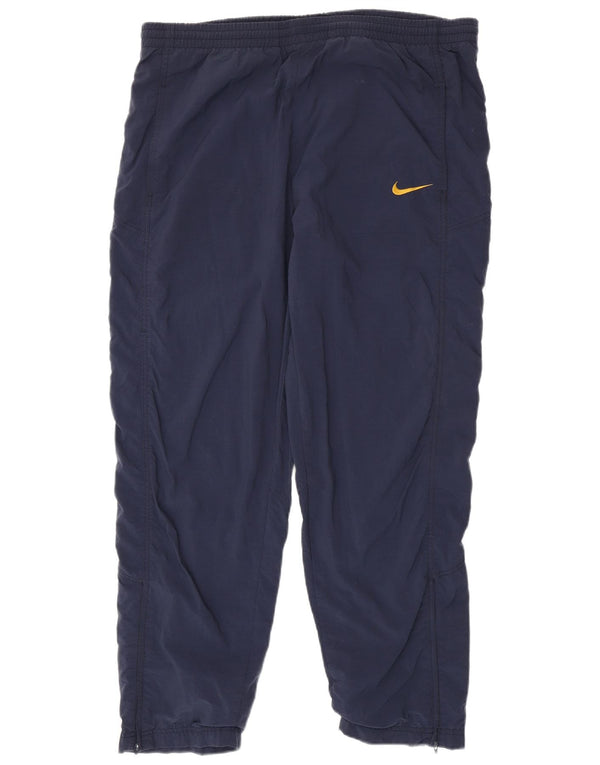 Męskie spodnie dresowe Nike Joggers UK 41/43, duże, granatowe, nylonowe