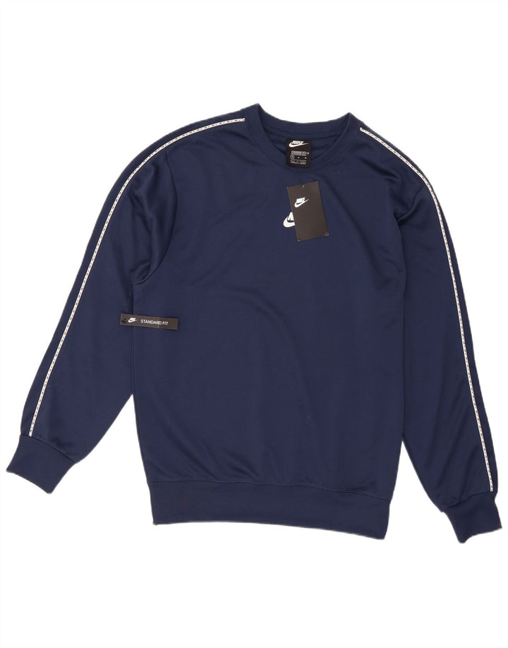 Męska bluza dresowa Nike Graphic Standard Fit, średni granatowy poliester