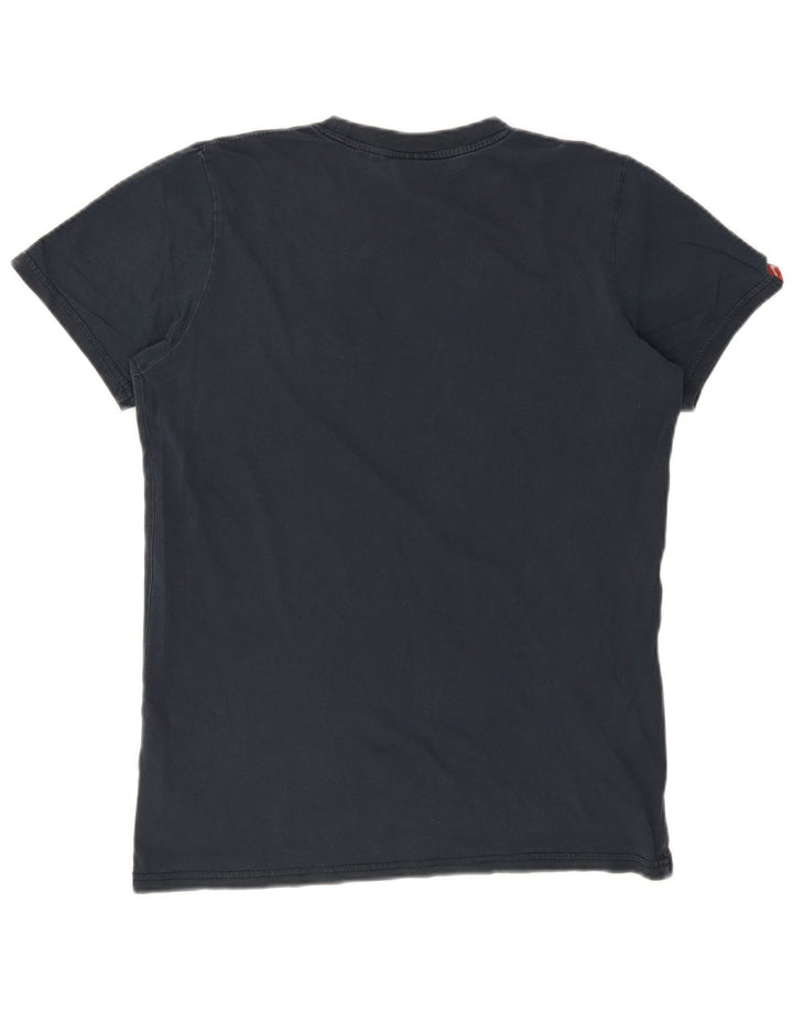 Męski T-shirt SUPERDRY z grafiką, mały, granatowy