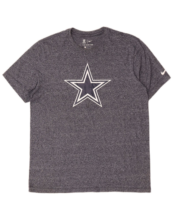 Męski T-shirt z grafiką Nike Dallas Cowboys, duży, granatowy, nakrapiany
