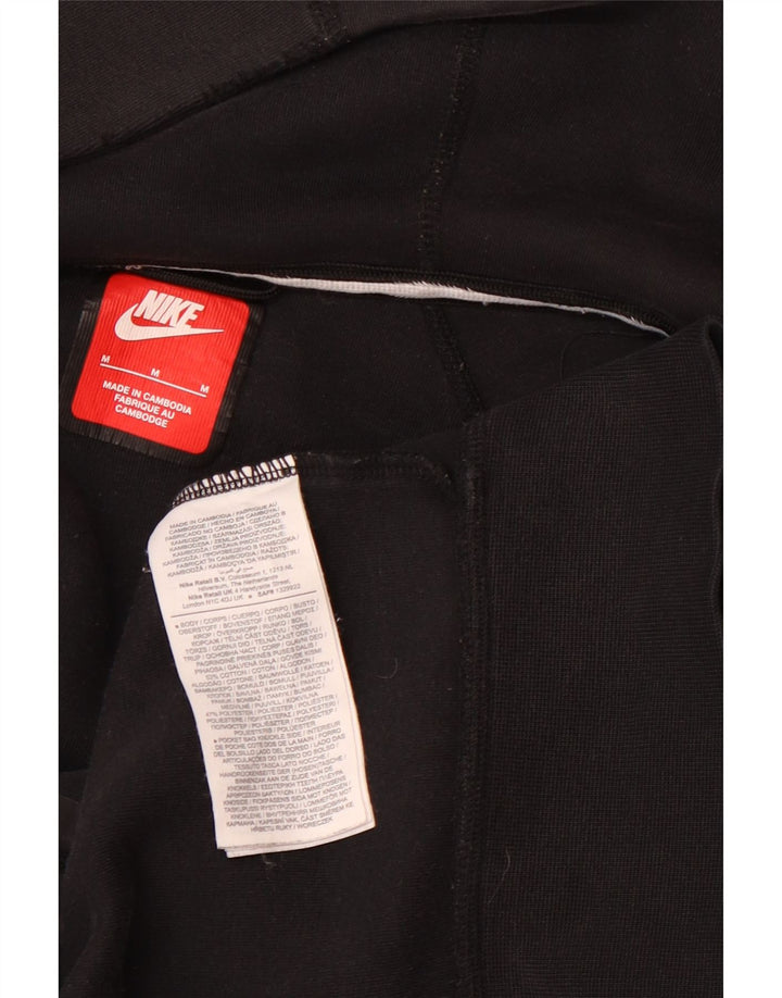 Męski sweter z kapturem i zamkiem błyskawicznym Nike, średni czarny, bawełniany