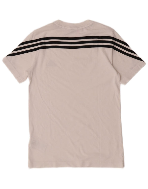 Adidas Chłopięcy T-Shirt Top 11-12 Lat Biała Bawełna