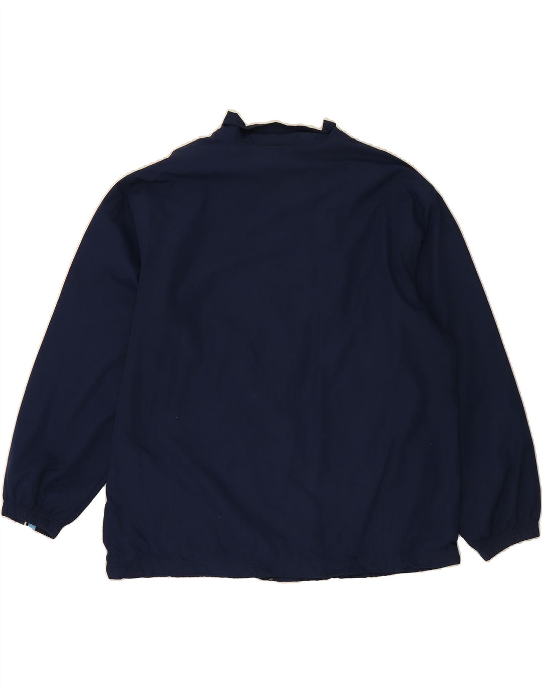 REEBOK Mens Tracksuit Top Jacket XL Navy Blue Colourblock Polyester Vintage Reebok and Second-Hand Reebok from Messina Hembry 