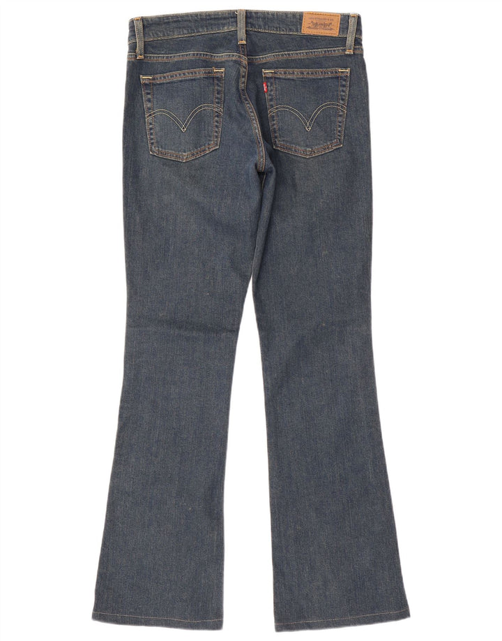 Damskie jeansy Levi's 518 Super Low Bootcut US 7 Medium W30 L32 Niebieska bawełna