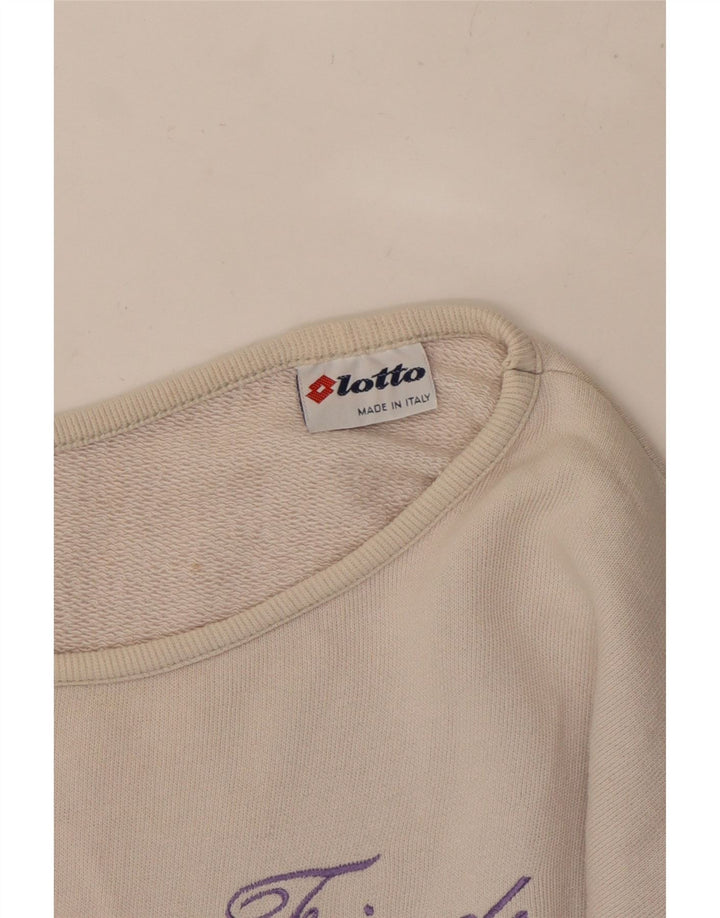Damska bluza LOTTO Crop Graphic IT 42 Średnia biel