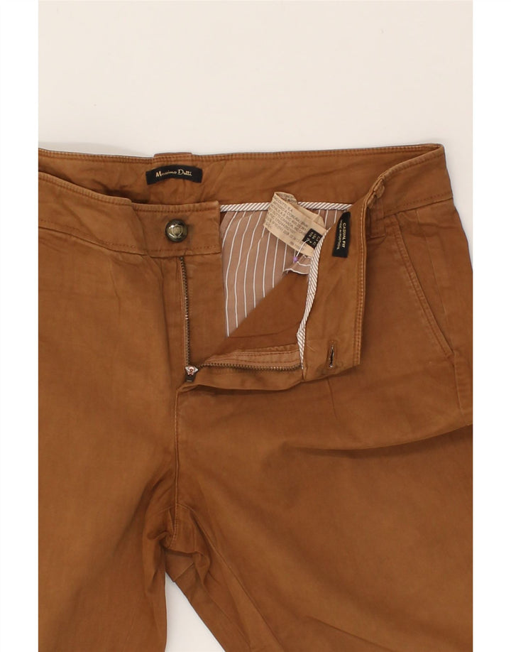 MASSIMO DUTTI Womens Slim Chino Trousers EU 40 Medium W30 L30  Brown Vintage Massimo Dutti and Second-Hand Massimo Dutti from Messina Hembry 