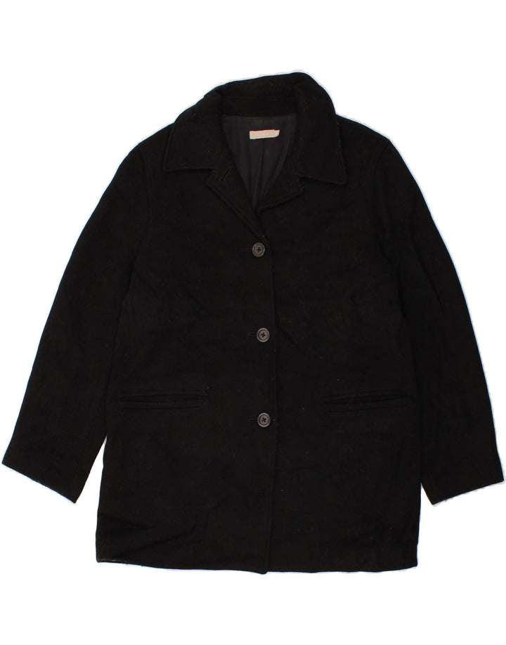 J. CREW Womens Overcoat UK 14 Medium Black Vintage J. Crew and Second-Hand J. Crew from Messina Hembry 