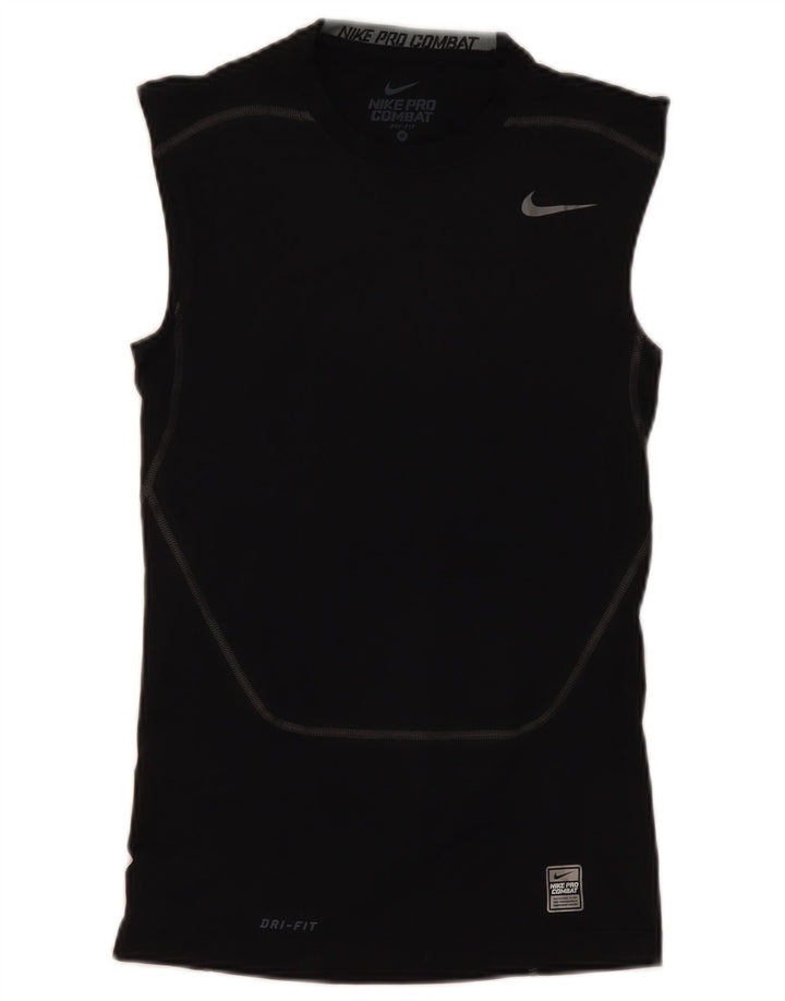 Męska kamizelka Nike Pro Combat Top, średni czarny poliester