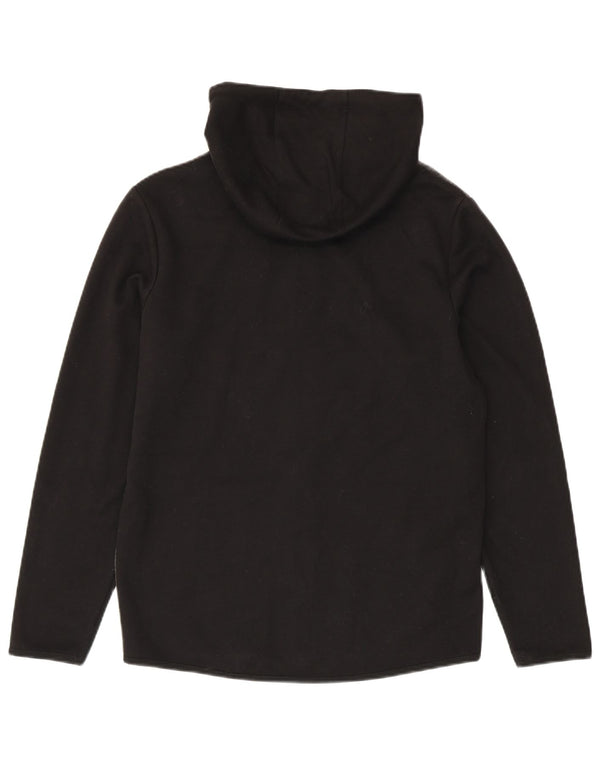 Męski sweter Jack & Jones z kapturem i zamkiem, średni czarny, poliester w blokach kolorystycznych