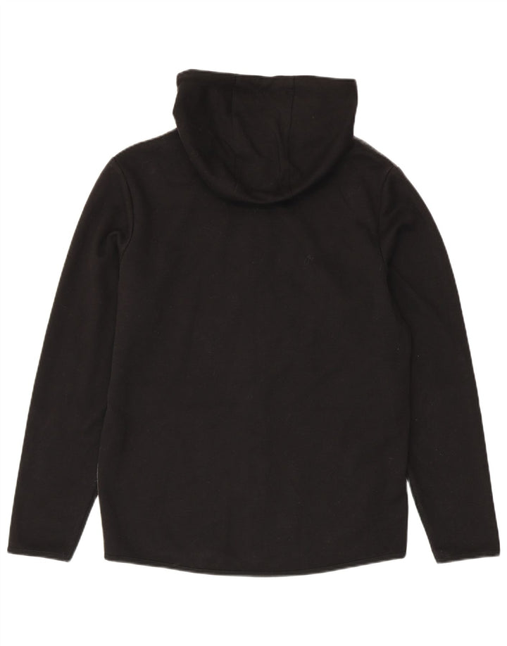 Męski sweter Jack & Jones z kapturem i zamkiem, średni czarny, poliester w blokach kolorystycznych