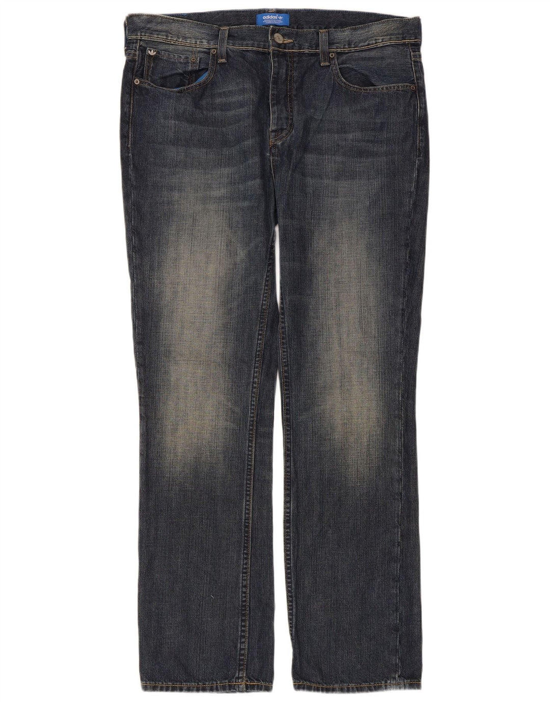 Męskie proste dżinsy ADIDAS W36 L32 granatowe