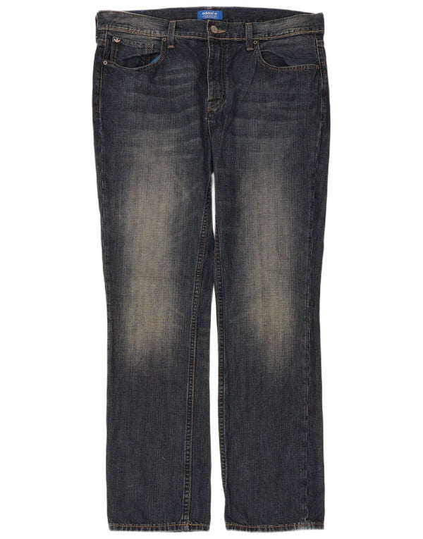 Męskie proste dżinsy ADIDAS W36 L32 granatowe