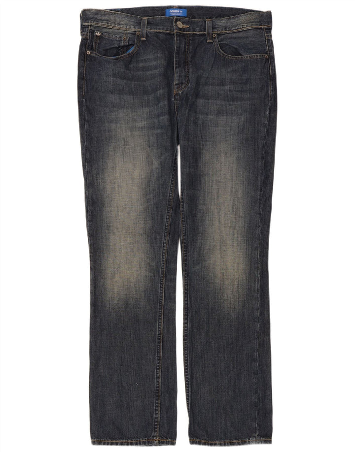 Męskie proste dżinsy ADIDAS W36 L32 granatowe