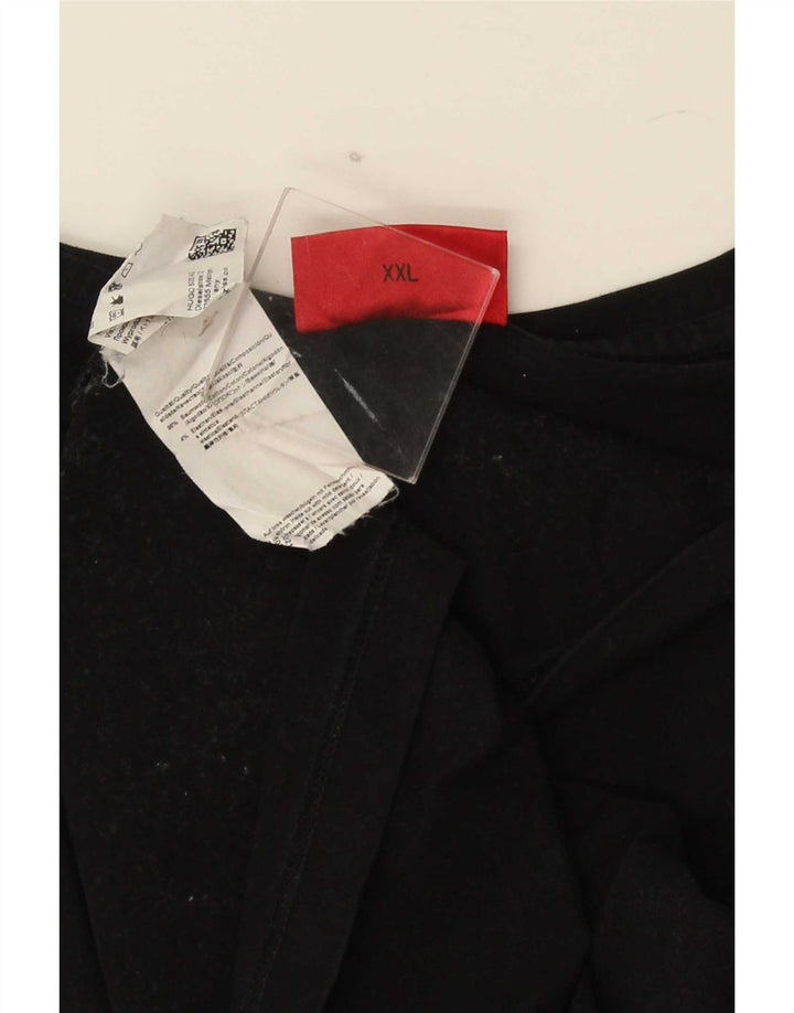 T-shirt męski Hugo Boss Top 2XL, czarny, bawełniany