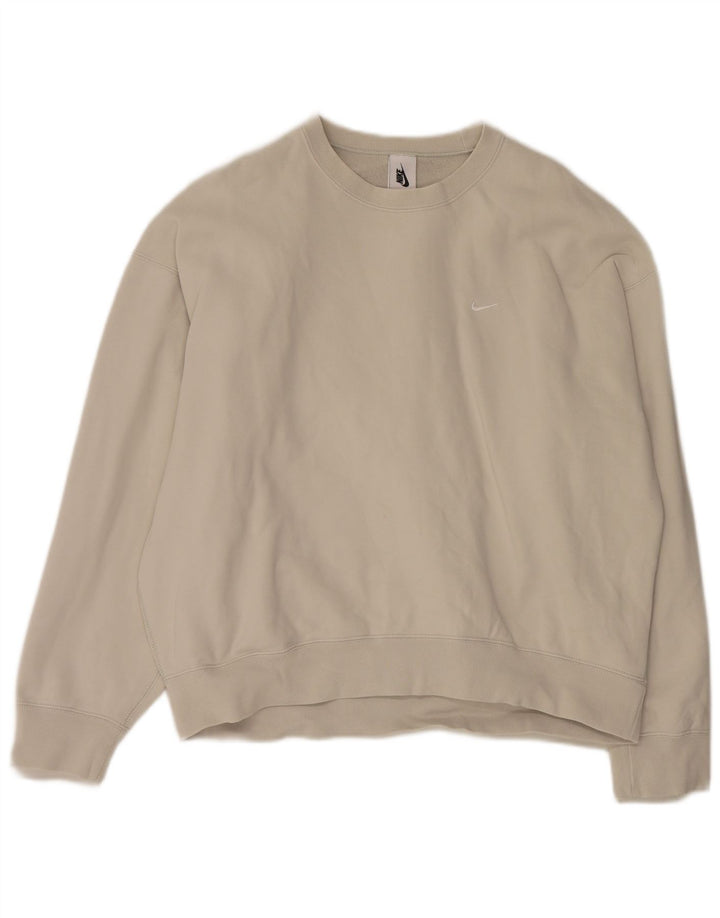 Bluza męska Nike, duża, beżowa, bawełniana