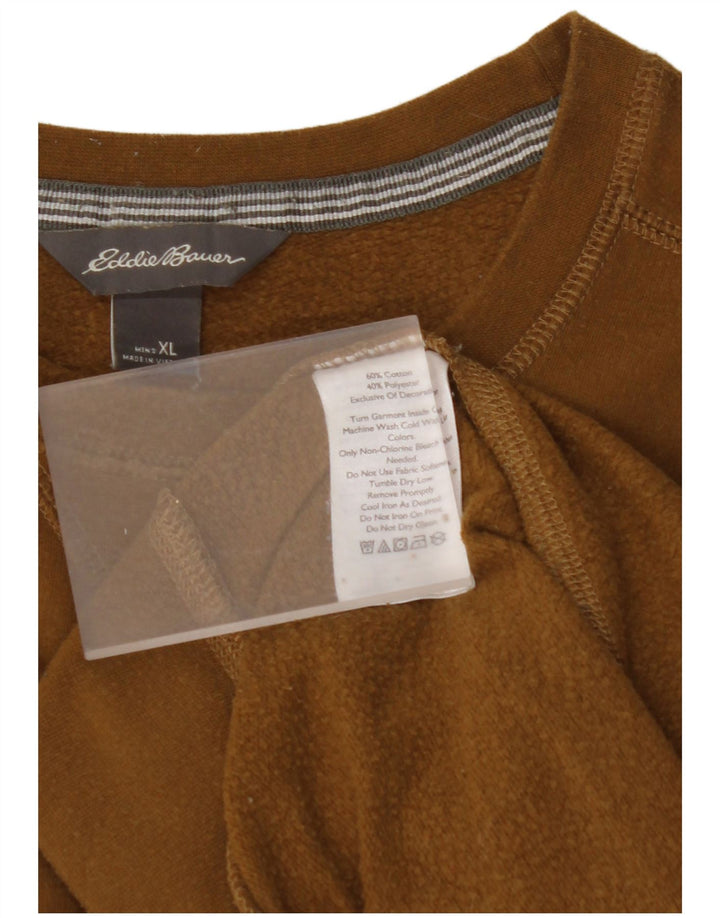 Bluza męska EDDIE BAUER XL, brązowa, bawełniana