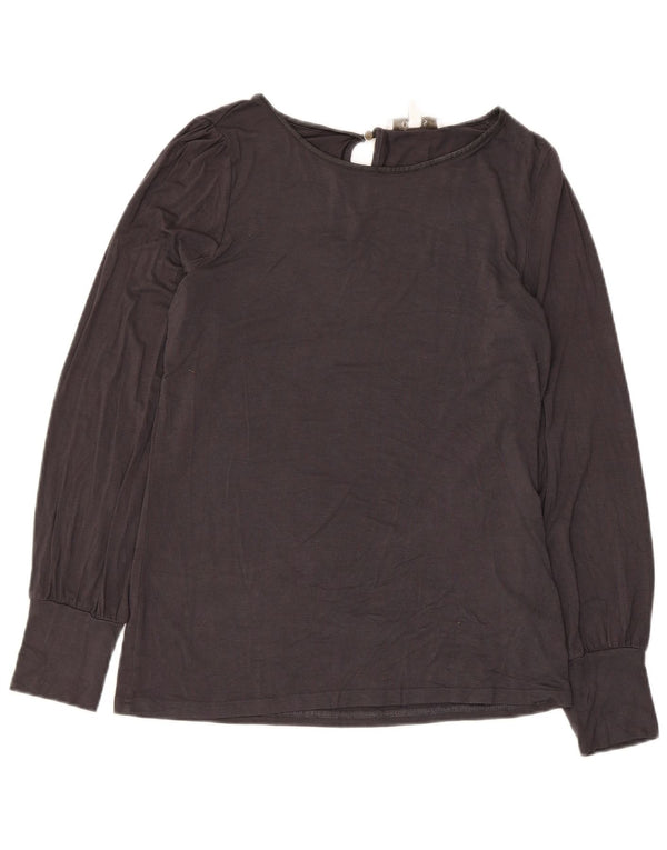 Damska bluzka z długim rękawem Oasis Top UK 10 Small, szara wiskoza