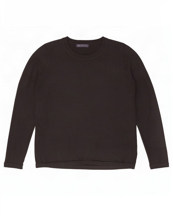 Marks & Spencer Damski sweter z dekoltem w łódkę, UK 18 XL, brązowy akryl