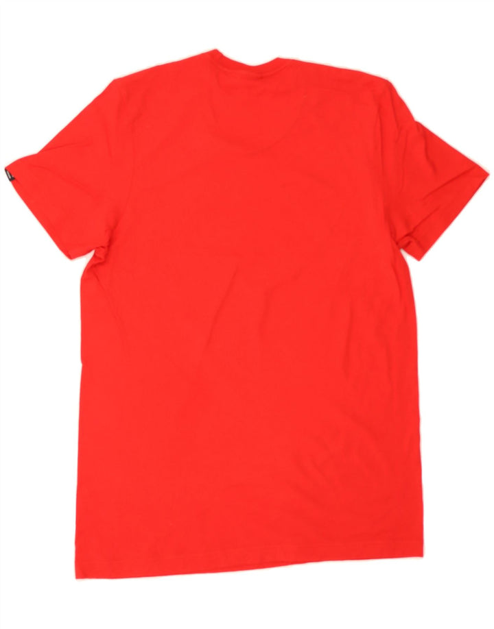 ADIDAS Mens Graphic T-Shirt Top Small Red Cotton Vintage Adidas and Second-Hand Adidas from Messina Hembry 
