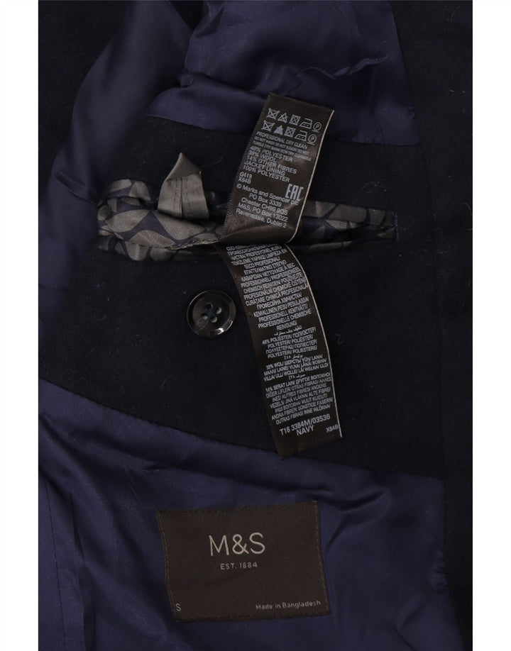 Marks & Spencer Płaszcz męski UK 36, mały, granatowy, poliester