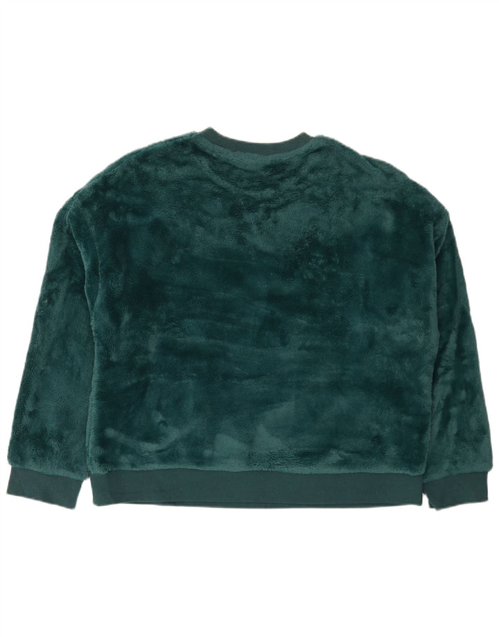 Damski sweter welurowy Marks & Spencer UK 14, średni zielony