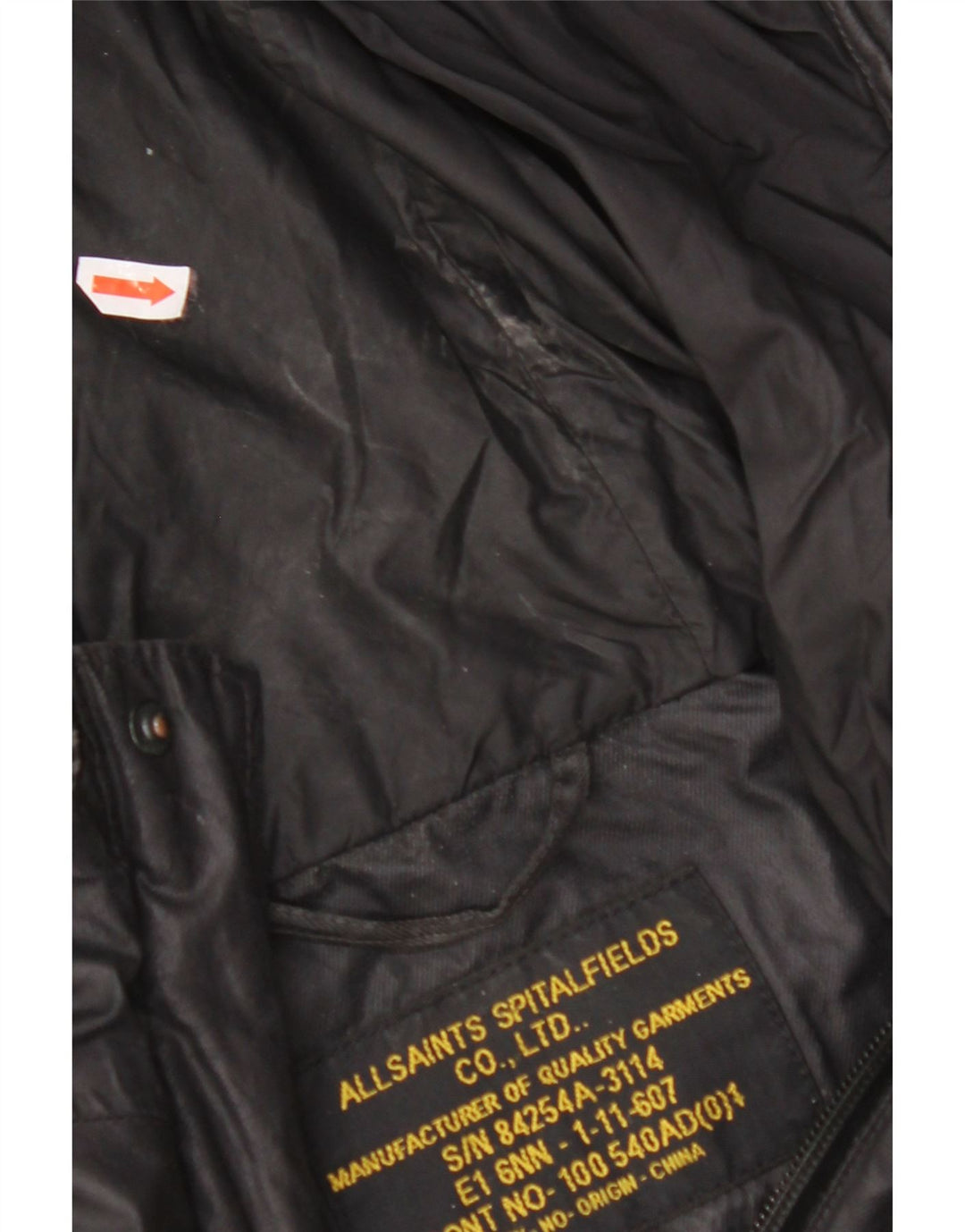 Męska kurtka z kapturem ALL SAINTS UK 38, średnia czarna