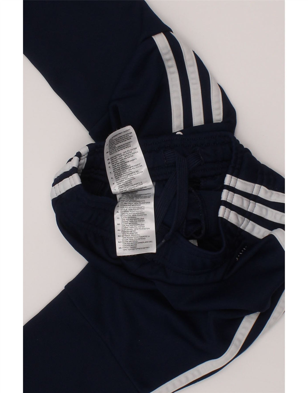 Spodnie chłopięce Adidas Climalite dresowe 2-3 lata granatowe, poliestrowe